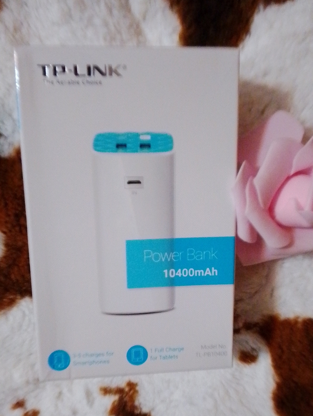 TP-Link White and Teal Portable Power Bank